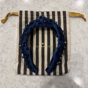 Lele Sadoughi Navy Blue Headband